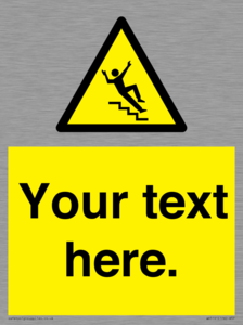 Custom Slippery Stairs Sign